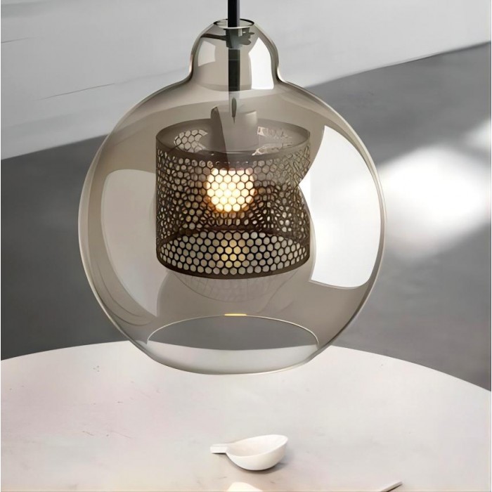 Industrial Chiswick Glass Pendant Light Fixtures for Dining Room
