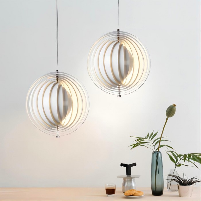 Вращающаяся подвесная лампа из верпана