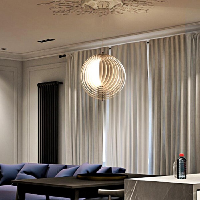 Вращающаяся подвесная лампа из верпана