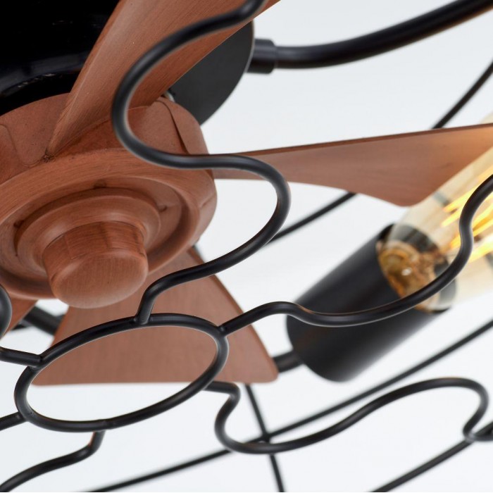 Винтажная люстра с вентилятором