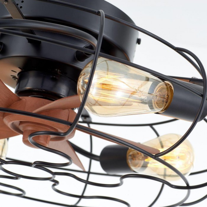 Винтажная люстра с вентилятором