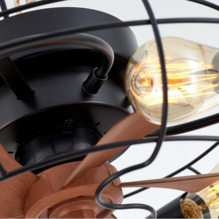 Винтажная люстра с вентилятором