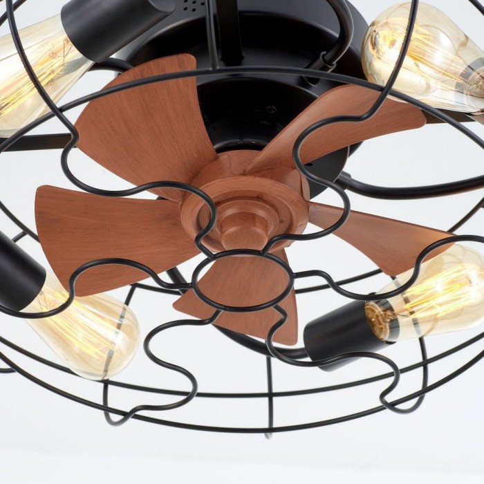 Винтажная люстра с вентилятором