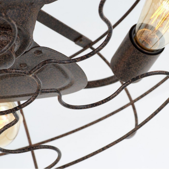 Винтажная люстра с вентилятором