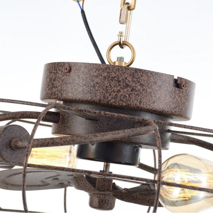 Винтажная люстра с вентилятором