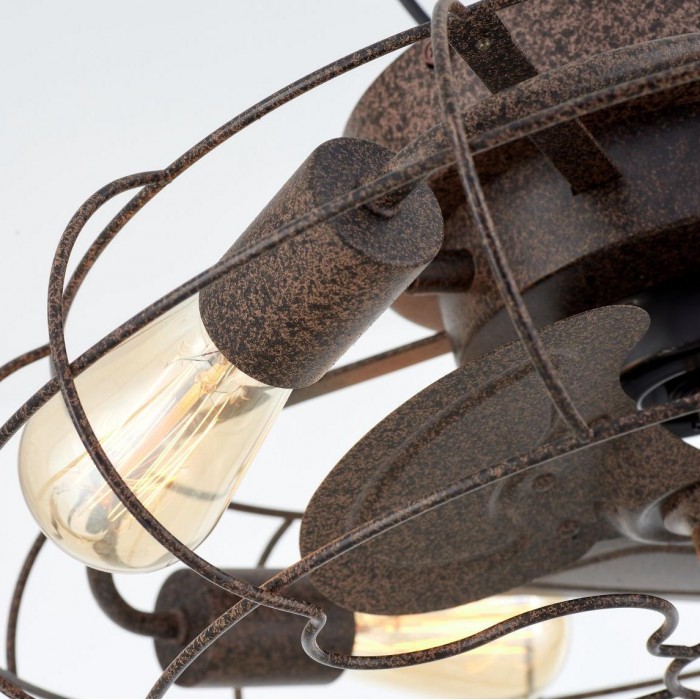 Винтажная люстра с вентилятором