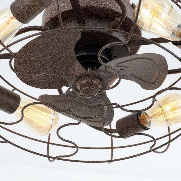 Винтажная люстра с вентилятором