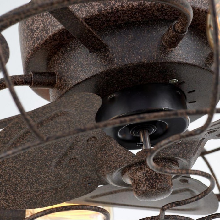 Винтажная люстра с вентилятором