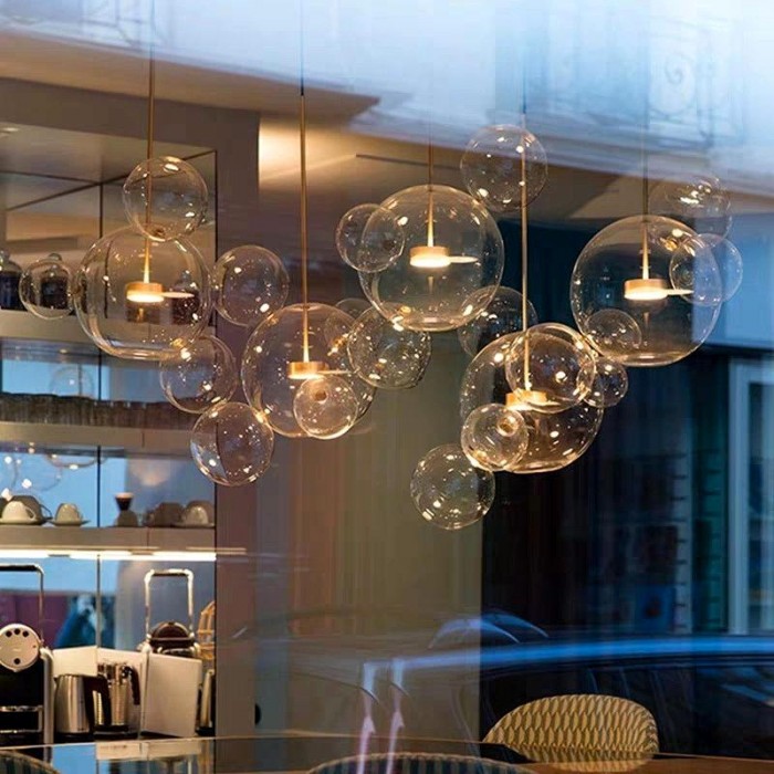 Modern Soap Bolle Chandelier