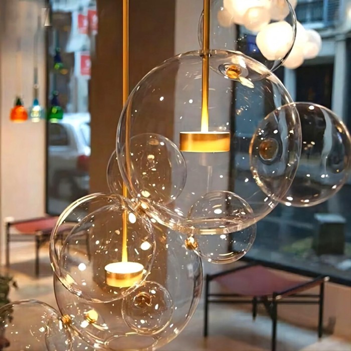 Modern Soap Bolle Chandelier