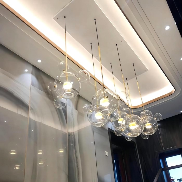 Modern Soap Bolle Chandelier