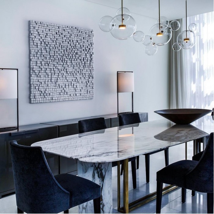 Modern Soap Bolle Chandelier