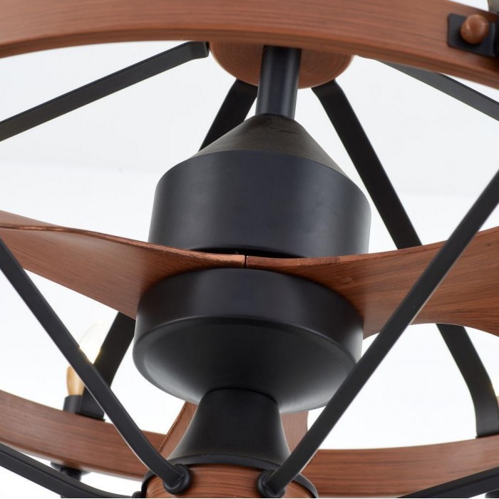 Candle Vintage Fan Chandelier