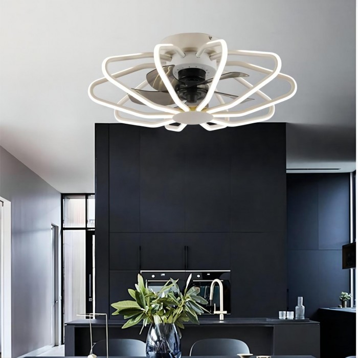 Nordic led fan chandelier