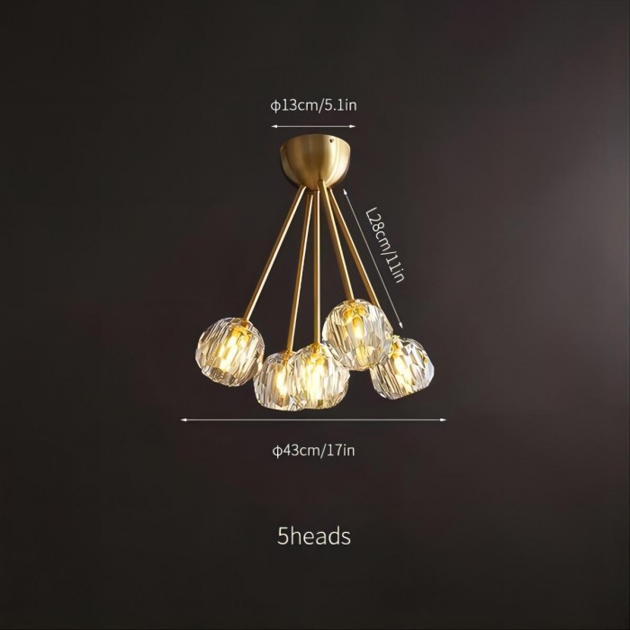 Boule De Cristal Flushmount