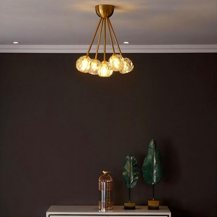 Boule De Cristal Flushmount