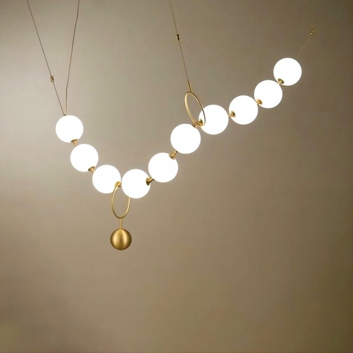 chain ball chandelier