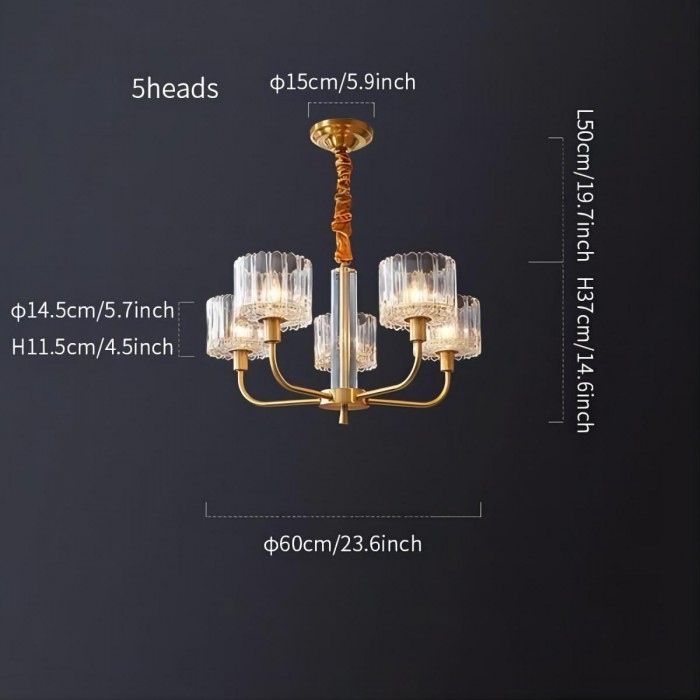 Латунная люстра