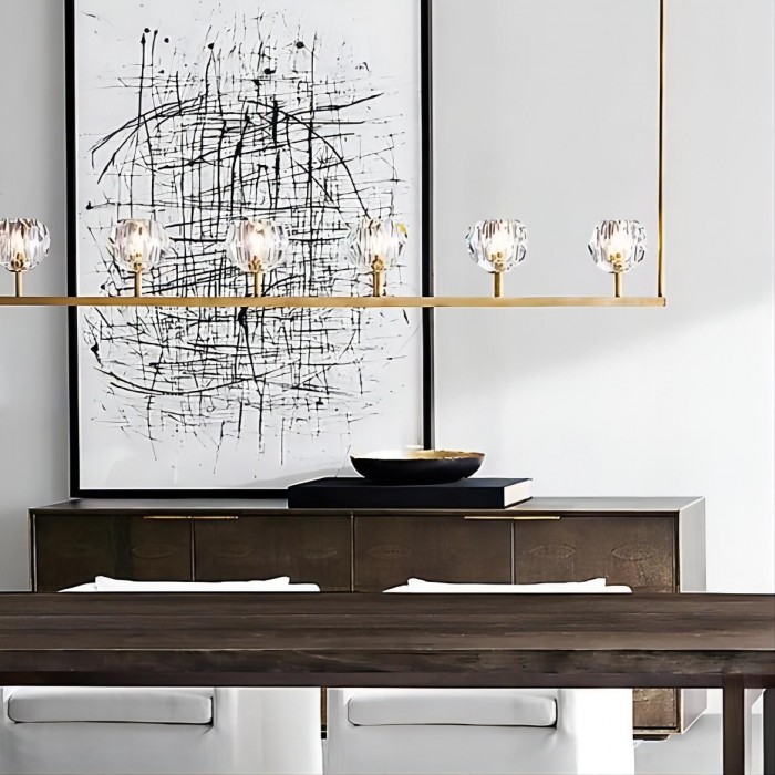 Boule De Cristal Linear Chandelier