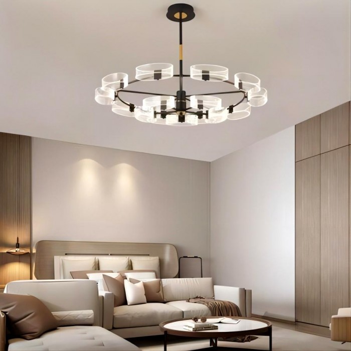 Acrylic LED chandeliers