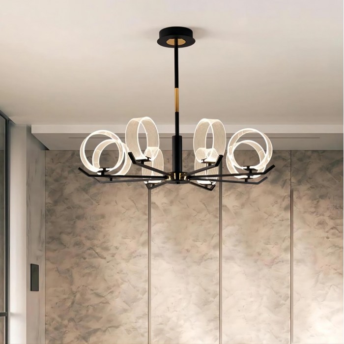 Acrylic LED chandeliers