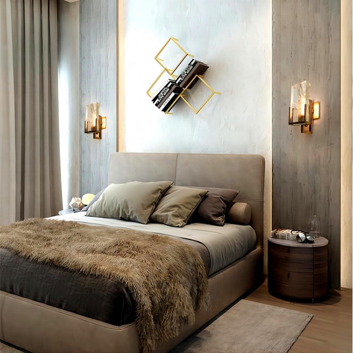 Настенный светильник из хрусталя