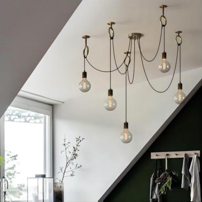 industrial spider chandelier