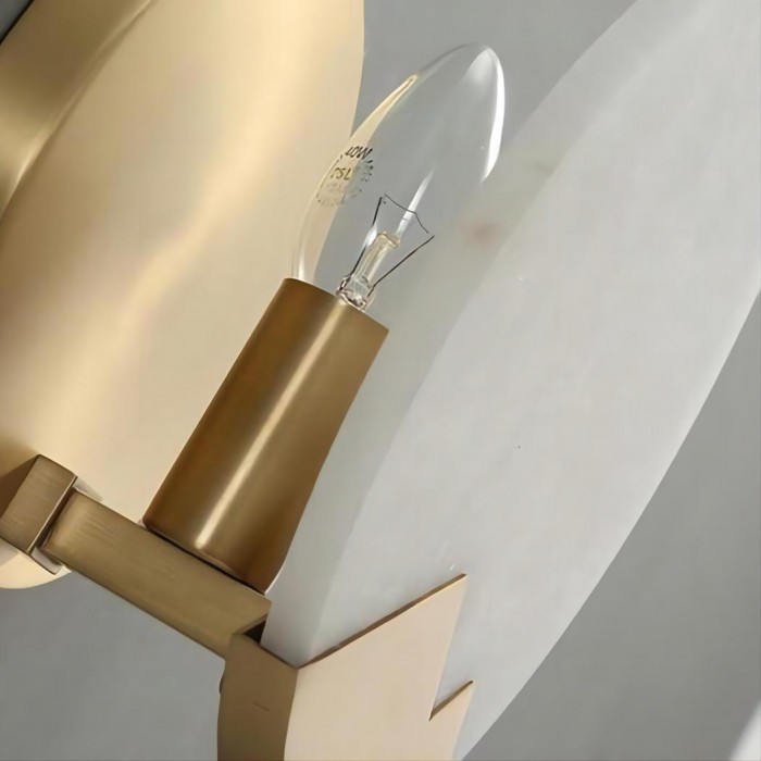 pure copper marble wall lamp