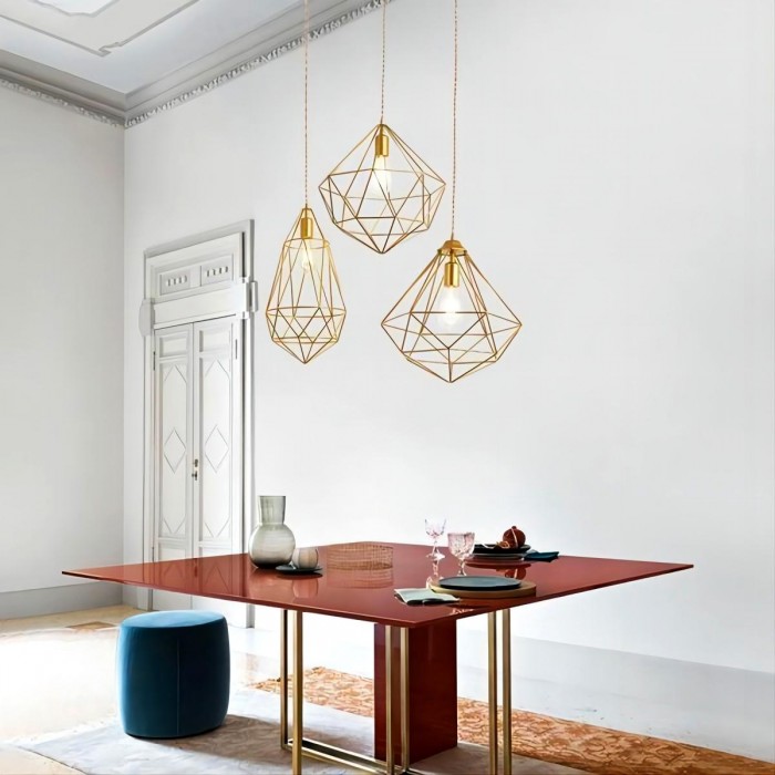 Diamond pendant lamp