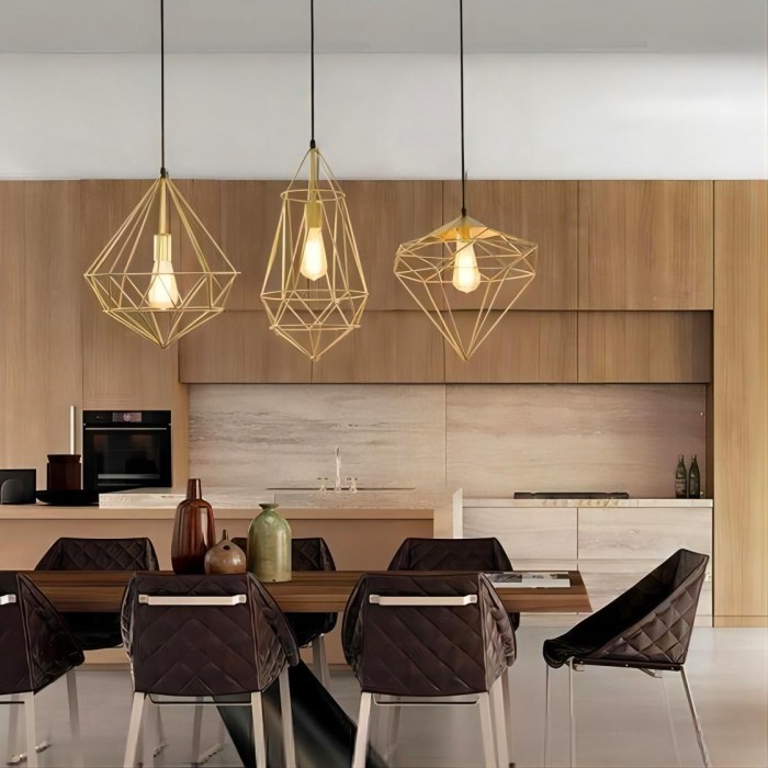 Diamond pendant lamp