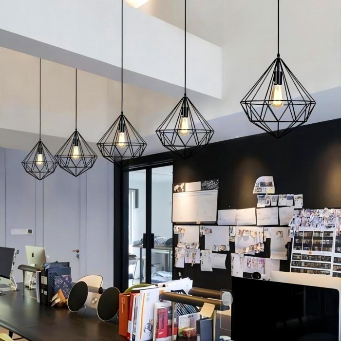 Diamond pendant lamp