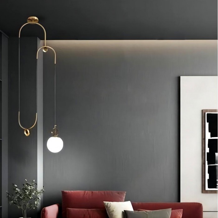 Adjustable hanging lamp