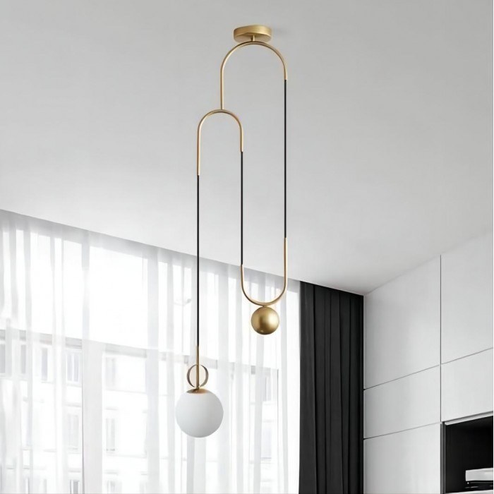 Adjustable hanging lamp