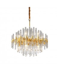 Antique brass chandelier