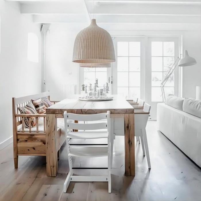 Подвесной светильник из ротанга