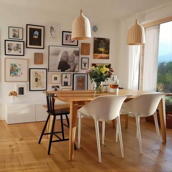 Подвесной светильник из ротанга