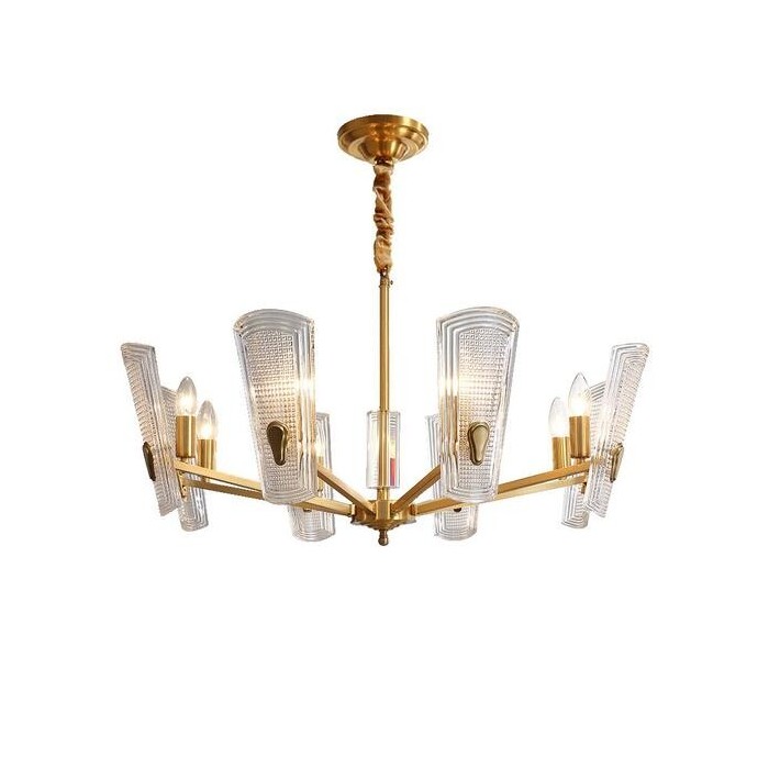 glass disc chandelier