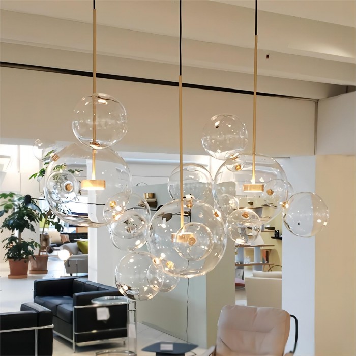 Modern Soap Bolle Chandelier