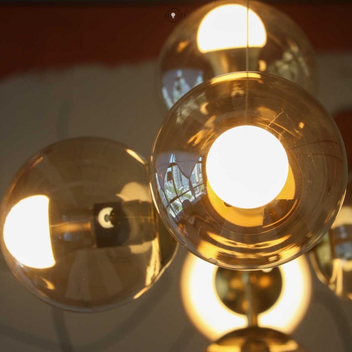 Orb Modern Glass Globular Ceiling light for Living Room