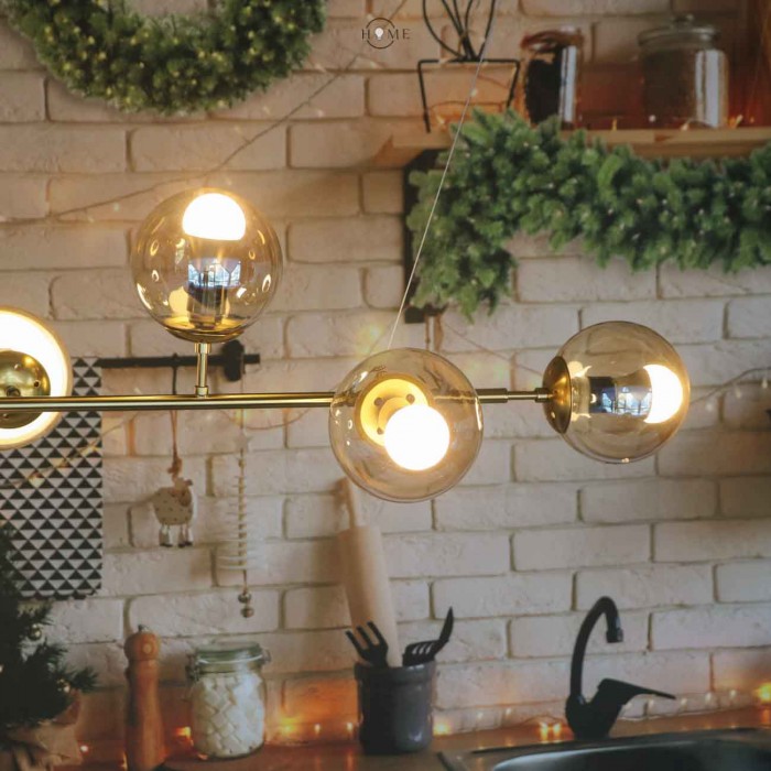 Orb Modern Glass Globular Ceiling light for Living Room