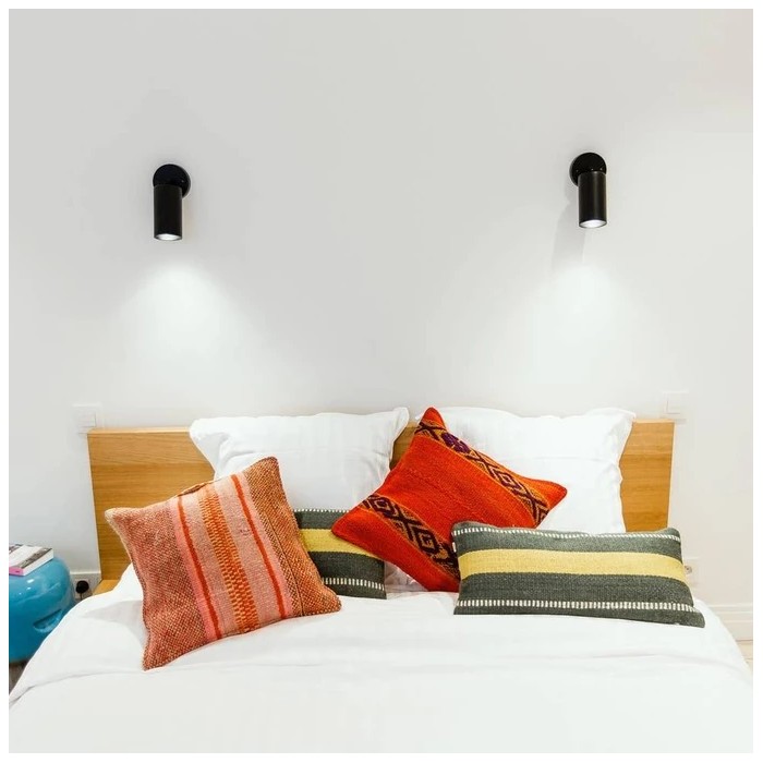 Cylinder brass wall lamp