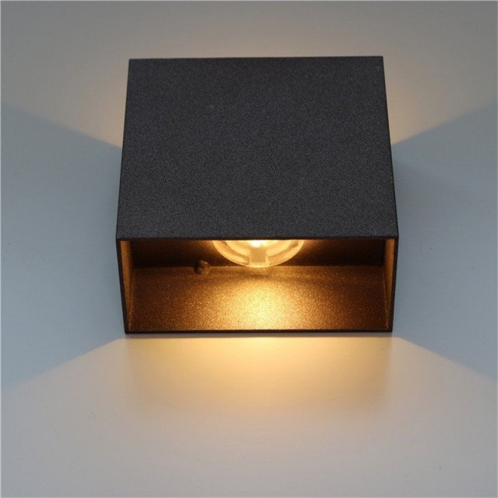 Modern Cube LED Wall Light Aluminum For Bedroom House Garage