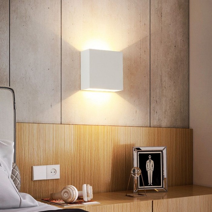 Modern Cube LED Wall Light Aluminum For Bedroom House Garage