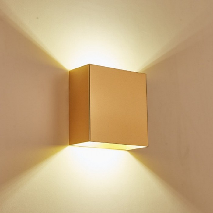 Modern Cube LED Wall Light Aluminum For Bedroom House Garage
