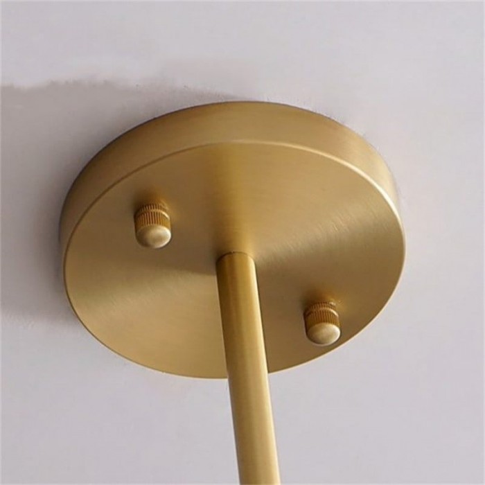 Modern Opal Glass  Grape Chandelier in Brass Finish for Living Room