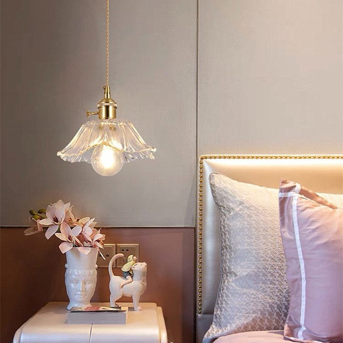 Tiffany Modern Glass Pendant Lights with Art Glass Shades for Kitchen