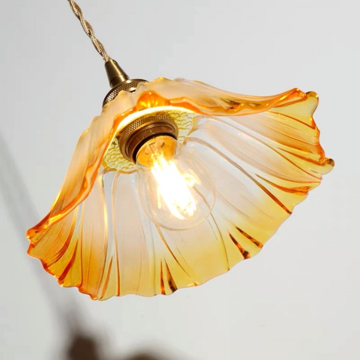 Tiffany Modern Glass Pendant Lights with Art Glass Shades for Kitchen
