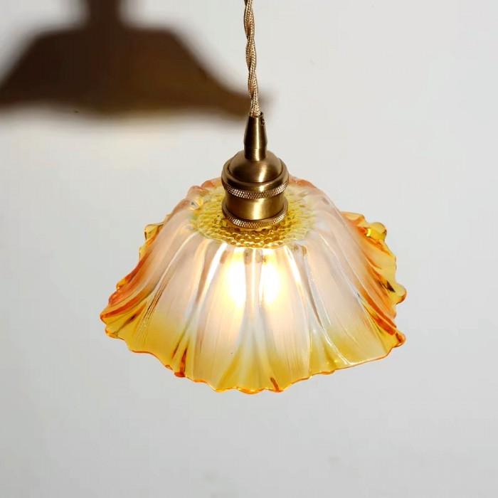 Tiffany Modern Glass Pendant Lights with Art Glass Shades for Kitchen