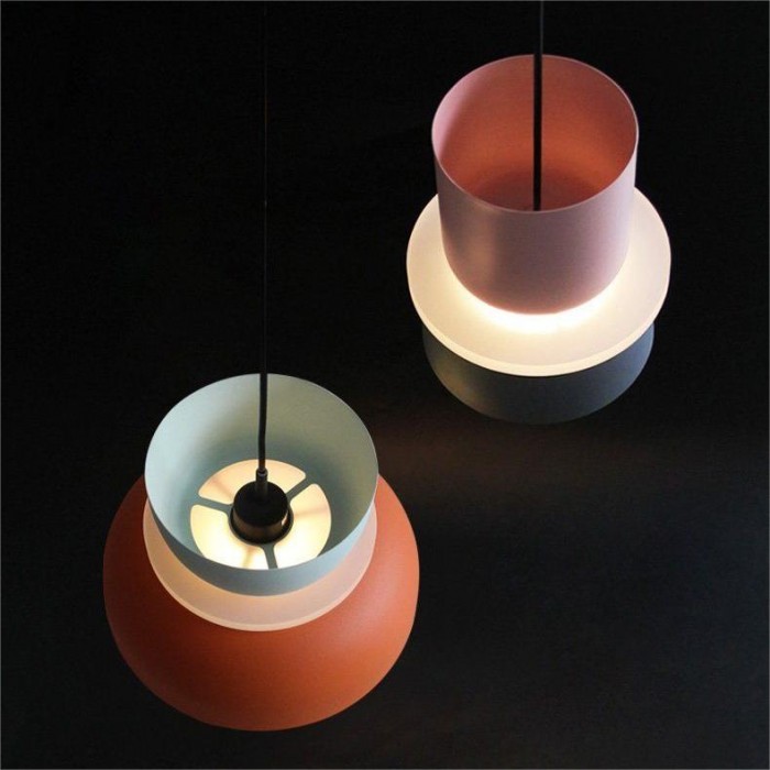 Macri Acrylic Colorful Bowl Shade Pendant Light for Kitchen