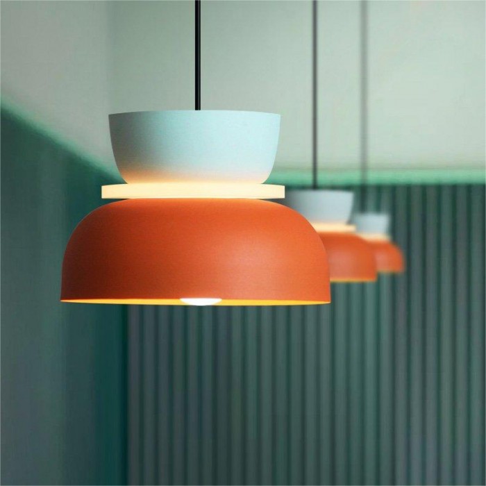Macri Acrylic Colorful Bowl Shade Pendant Light for Kitchen